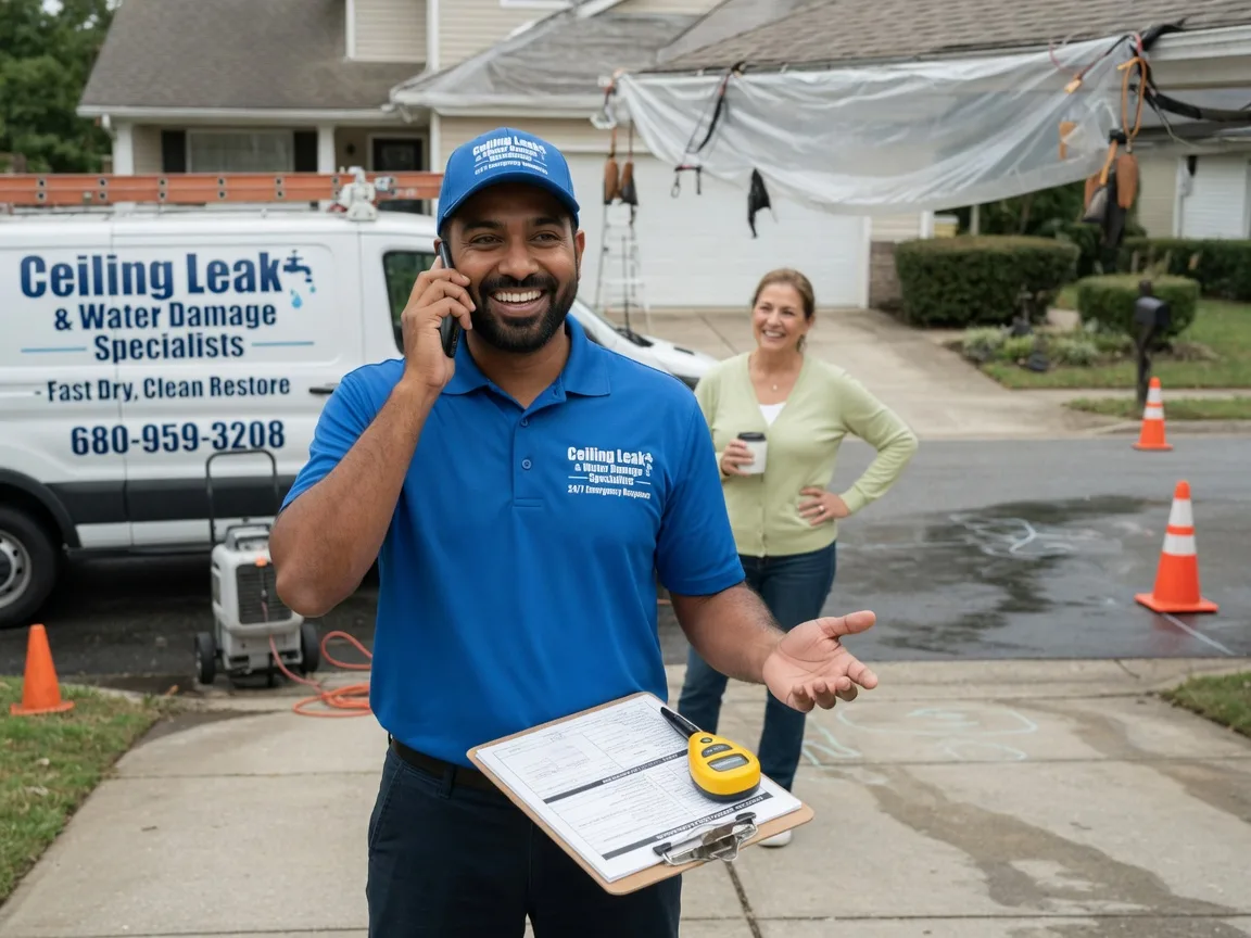 Ceiling Leak Cleanup Lewisville, IN FAQs